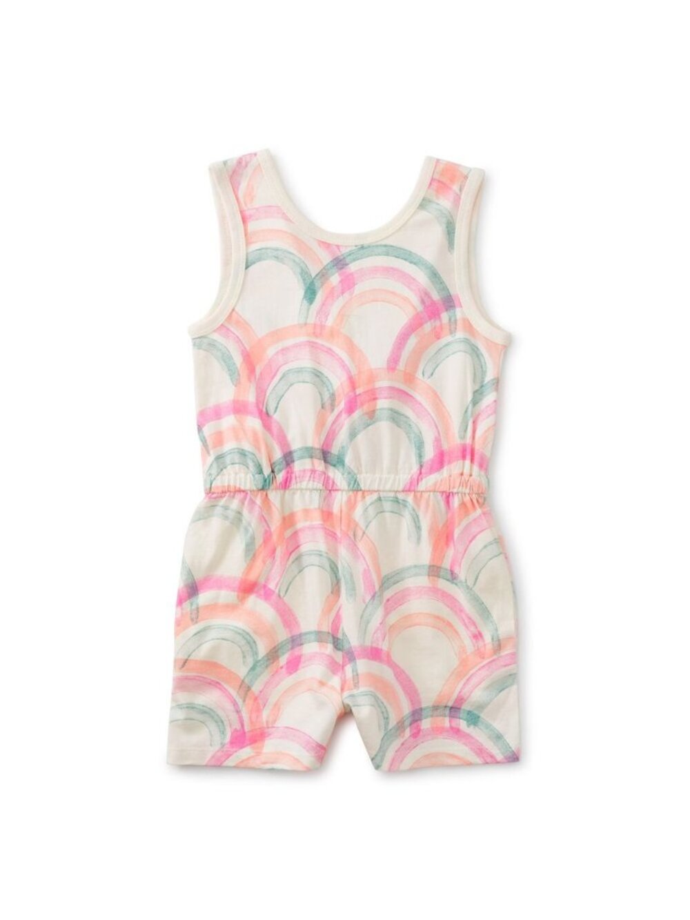 NWT Tea Collection Reversible Rainbow Romper, Size 12
